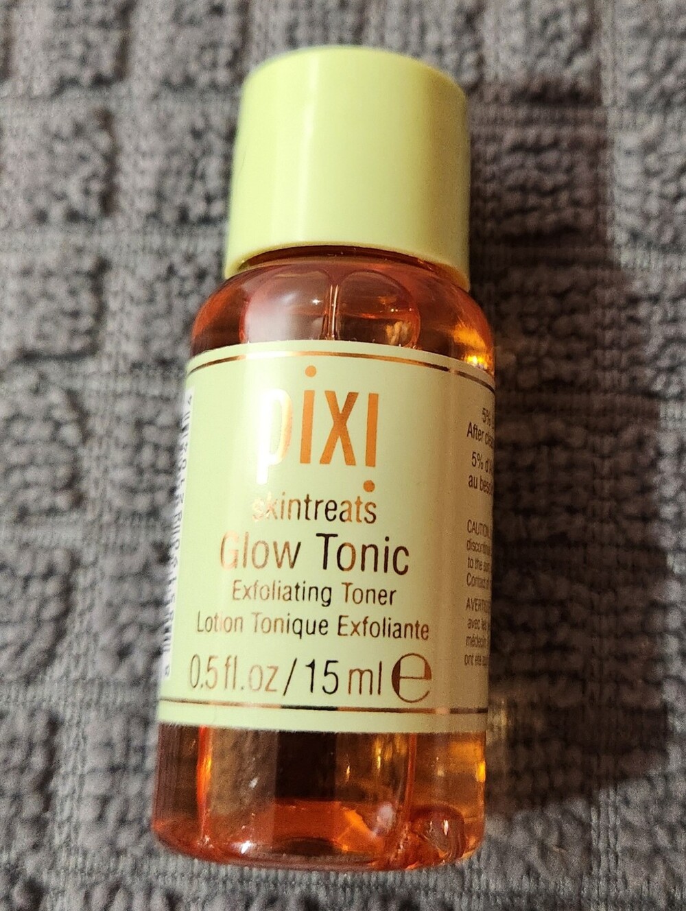 Pixi Skintreats Glow Tonic Exfoliating Toner 0.5fl.oz/15ml Travel Size